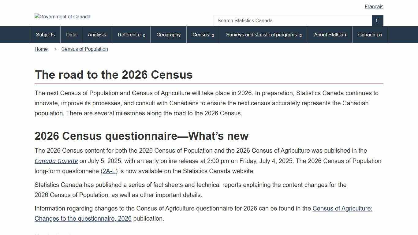 The road to the 2026 Census